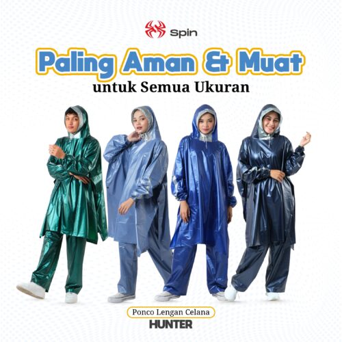 Jas Hujan ponco lengan celana Hunter