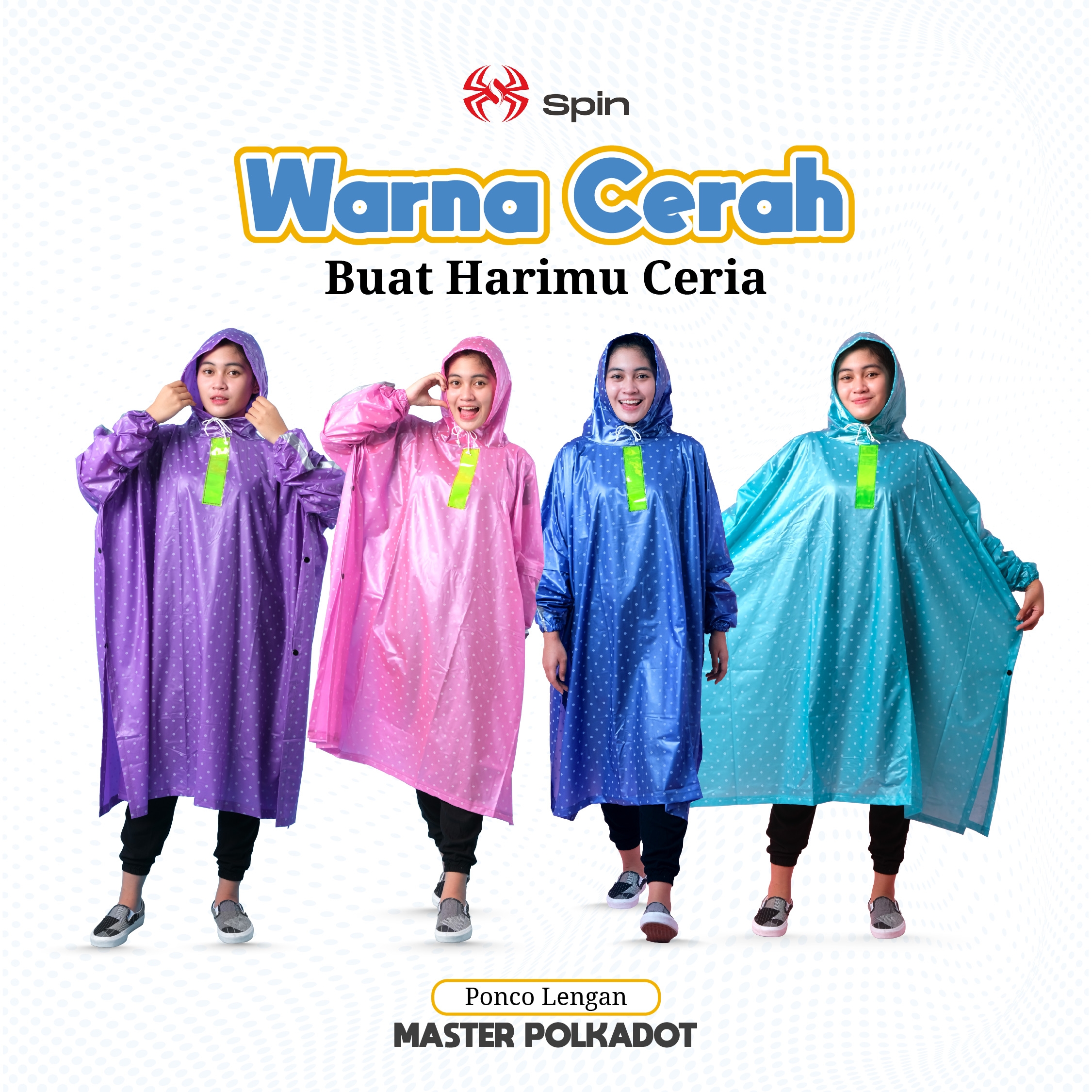 Jas Hujan Master Polkadot