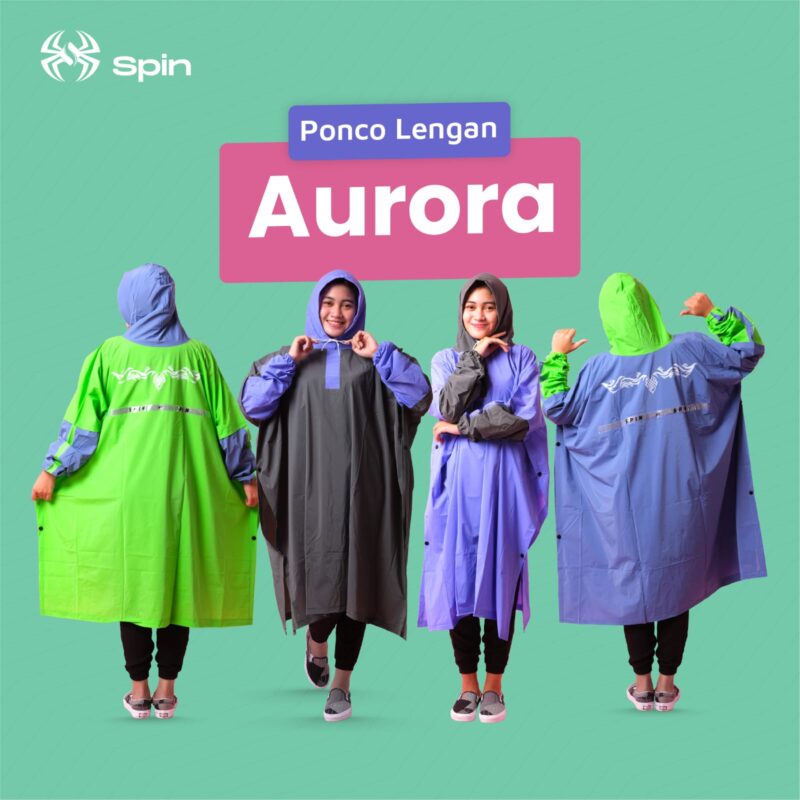 Jas Hujan Lengan Ponco Aurora